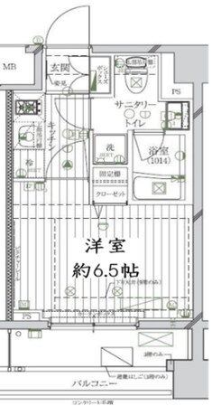 レガリス品川南大井パークサイドの物件間取画像